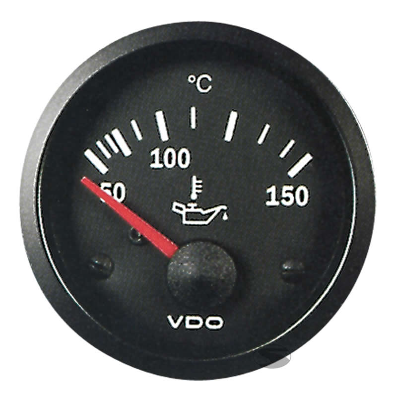 VDO Cockpit Vision Engine oil temperature 150°C 52mm 12V gauge